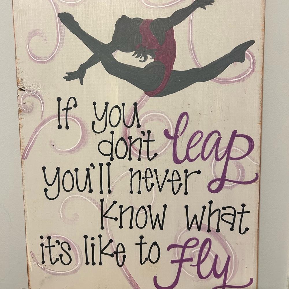 Motivational Wall Art with Black and Red Design